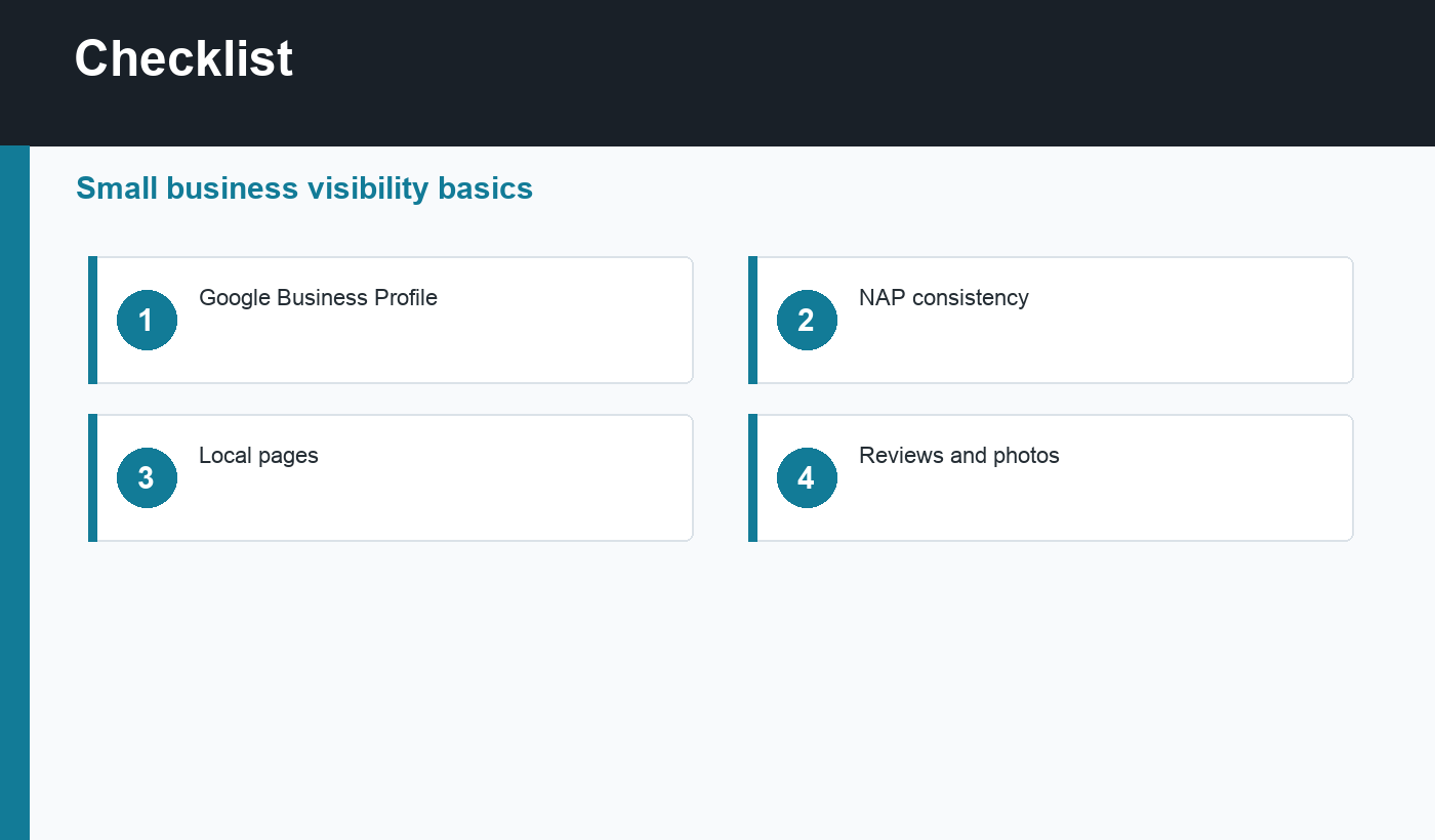 local SEO checklist checklist