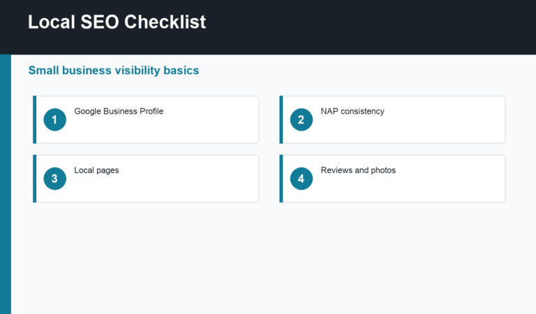 local SEO checklist guide