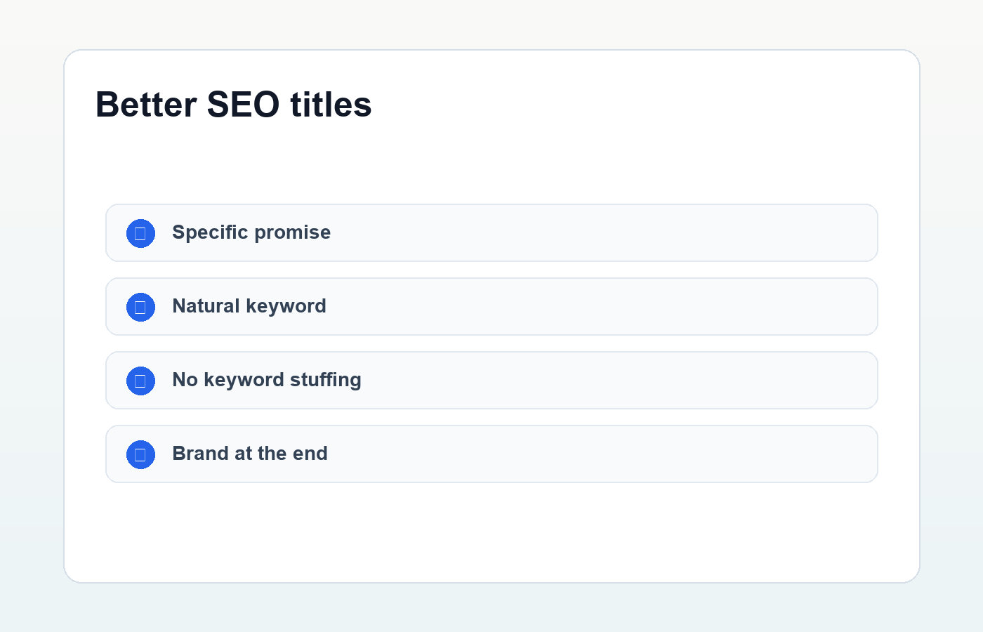 Examples of better SEO titles in WordPress