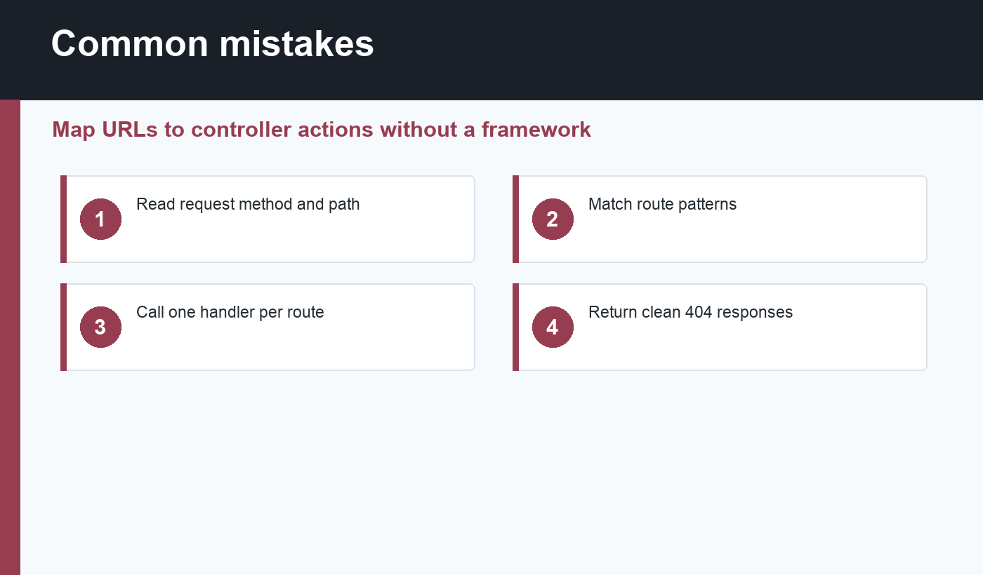 Simple PHP router mistakes to avoid