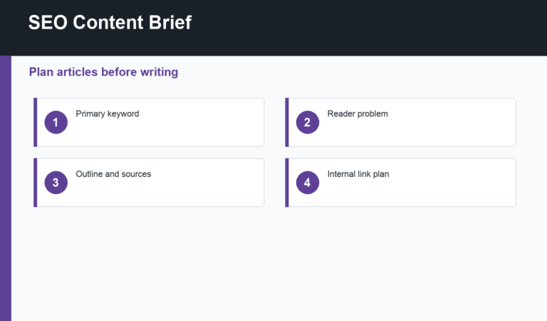 SEO content brief guide