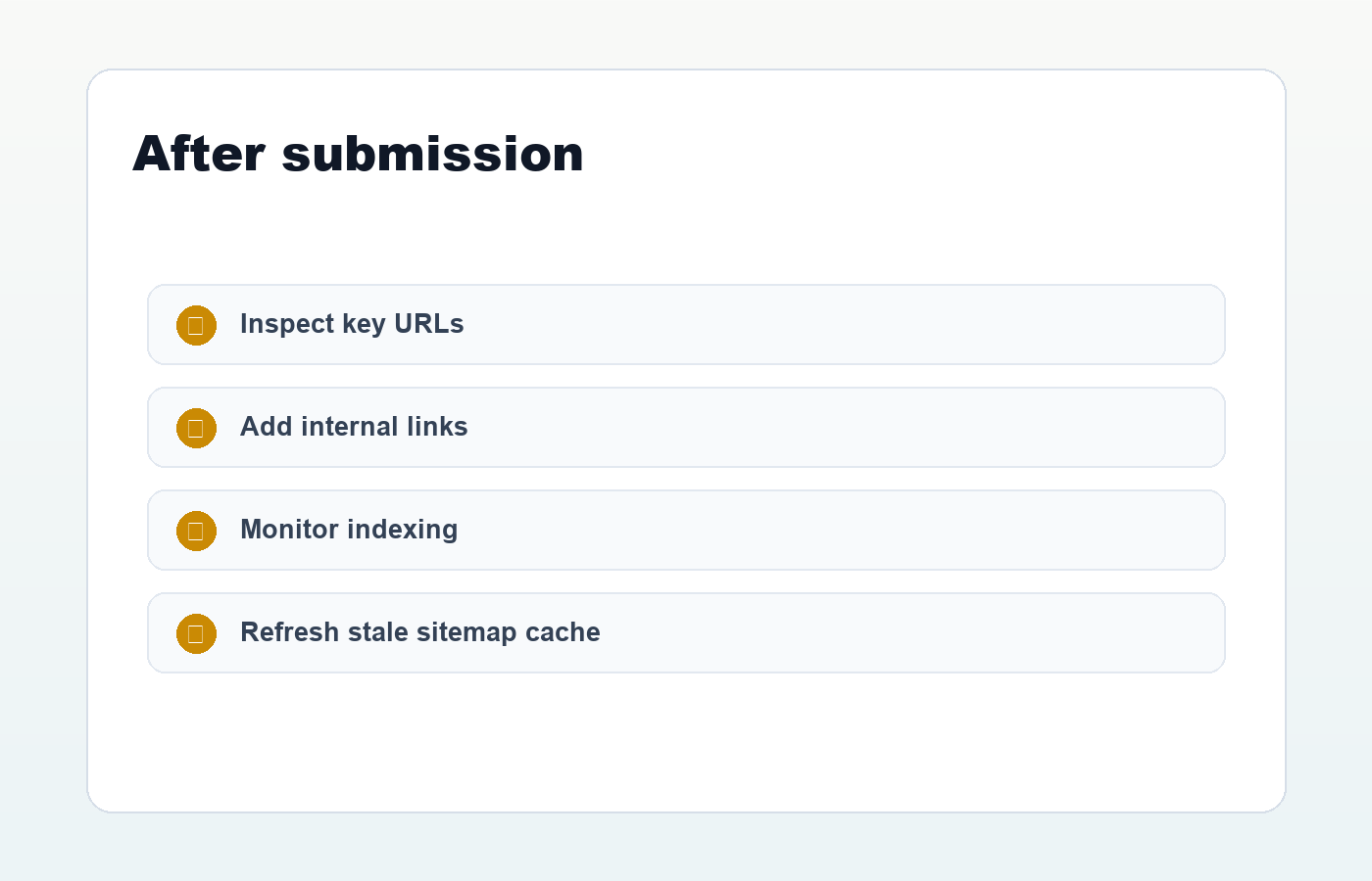 WordPress sitemap indexing follow-up checklist after submission