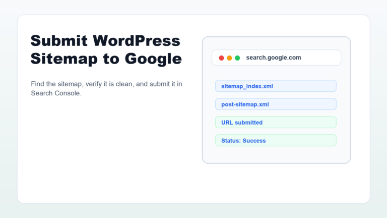 Submit WordPress sitemap to Google in Search Console sitemap report