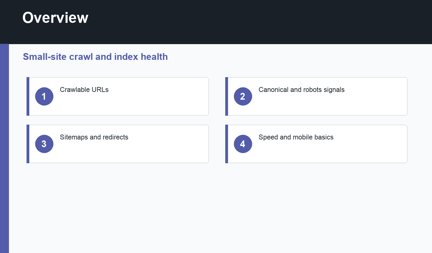 technical SEO checklist overview