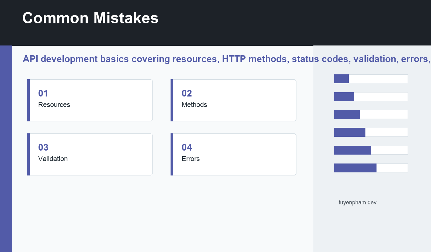API development basics common mistakes