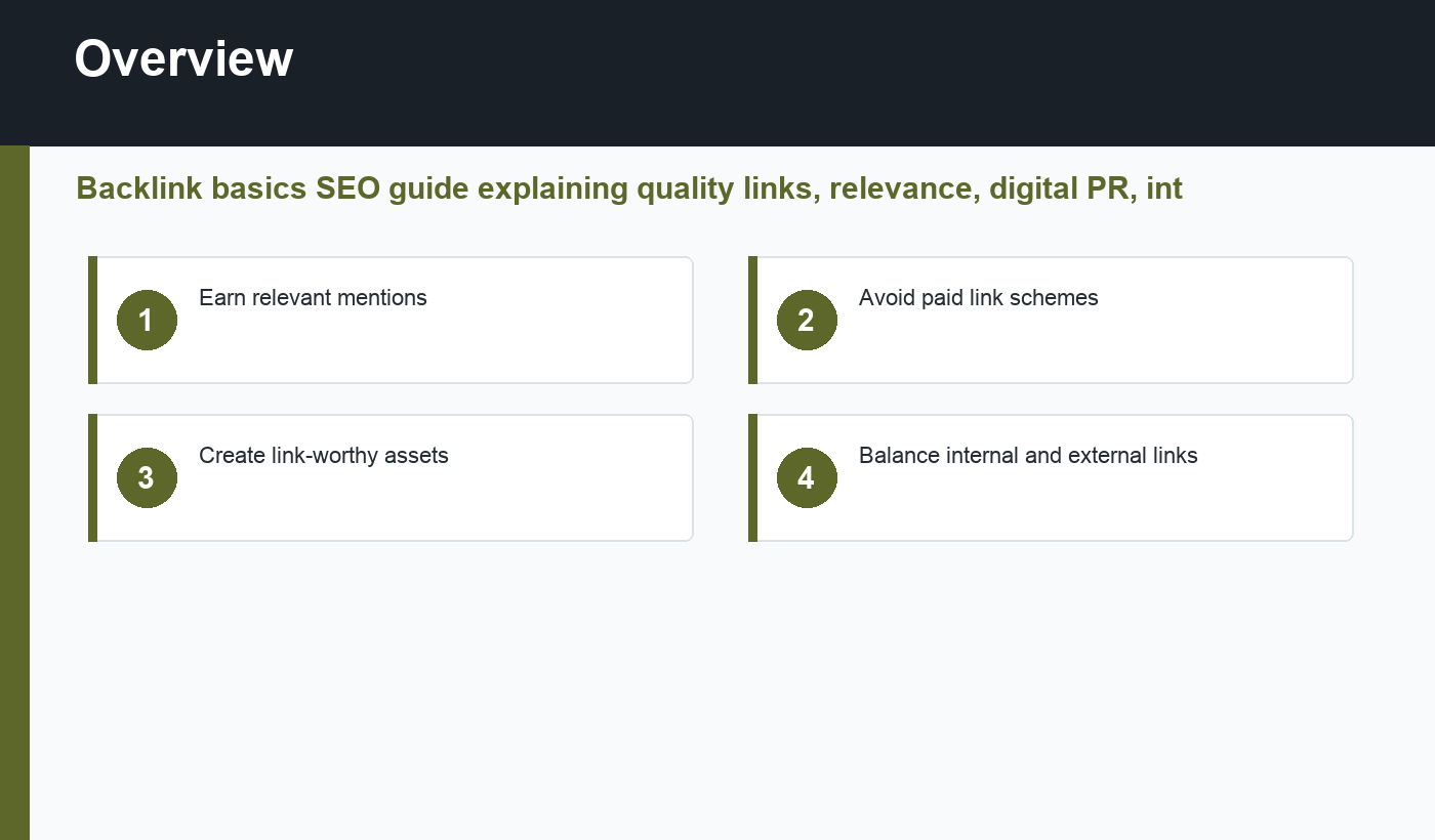 backlink basics SEO overview