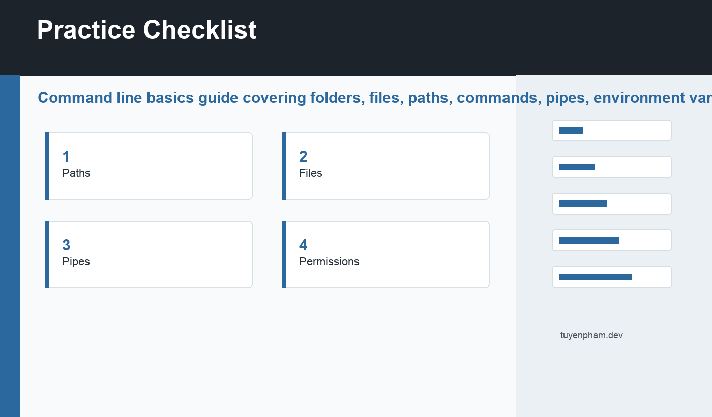 command line basics checklist