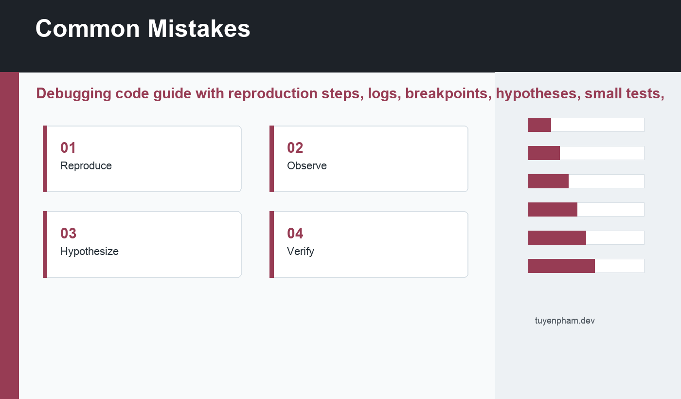 debugging code common mistakes