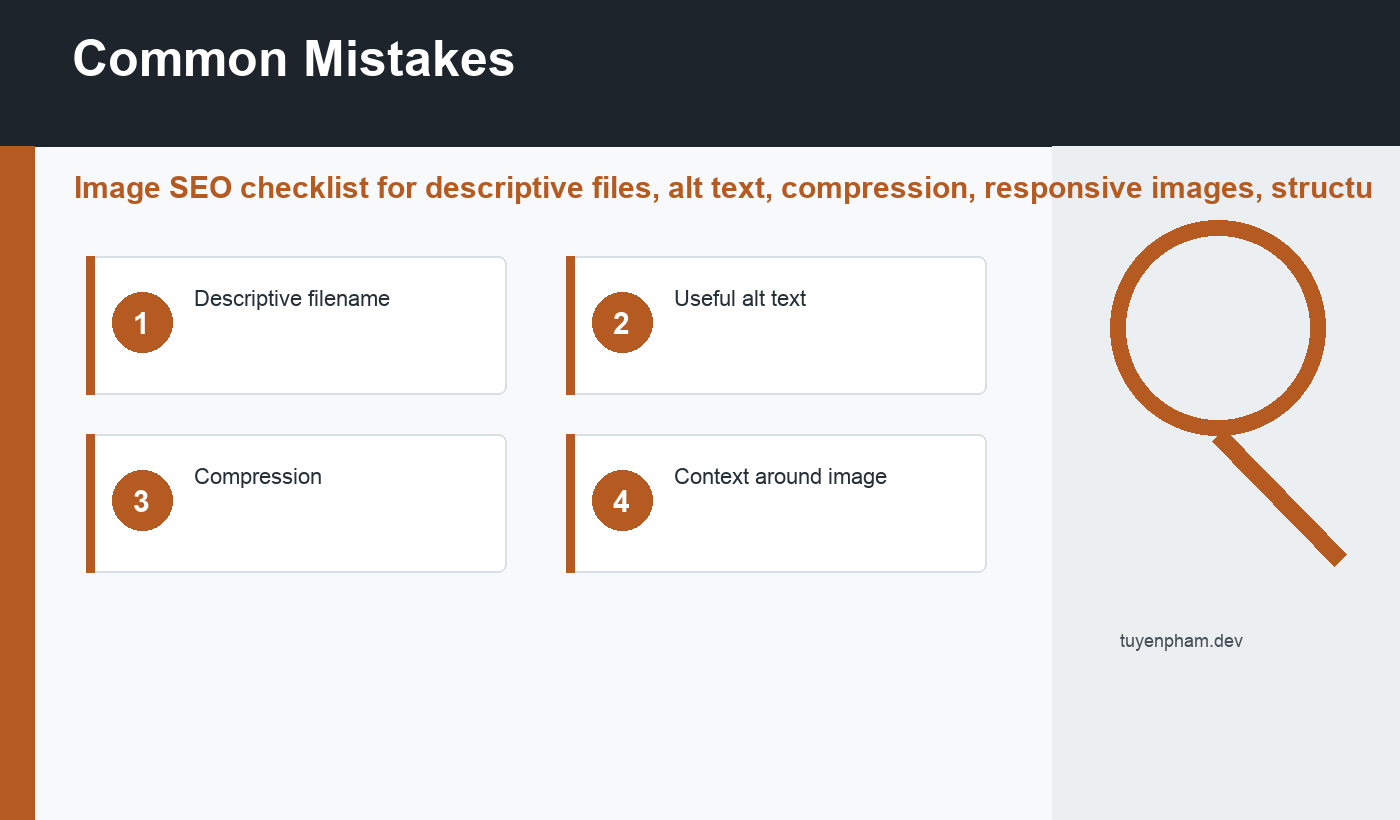 image SEO checklist common mistakes