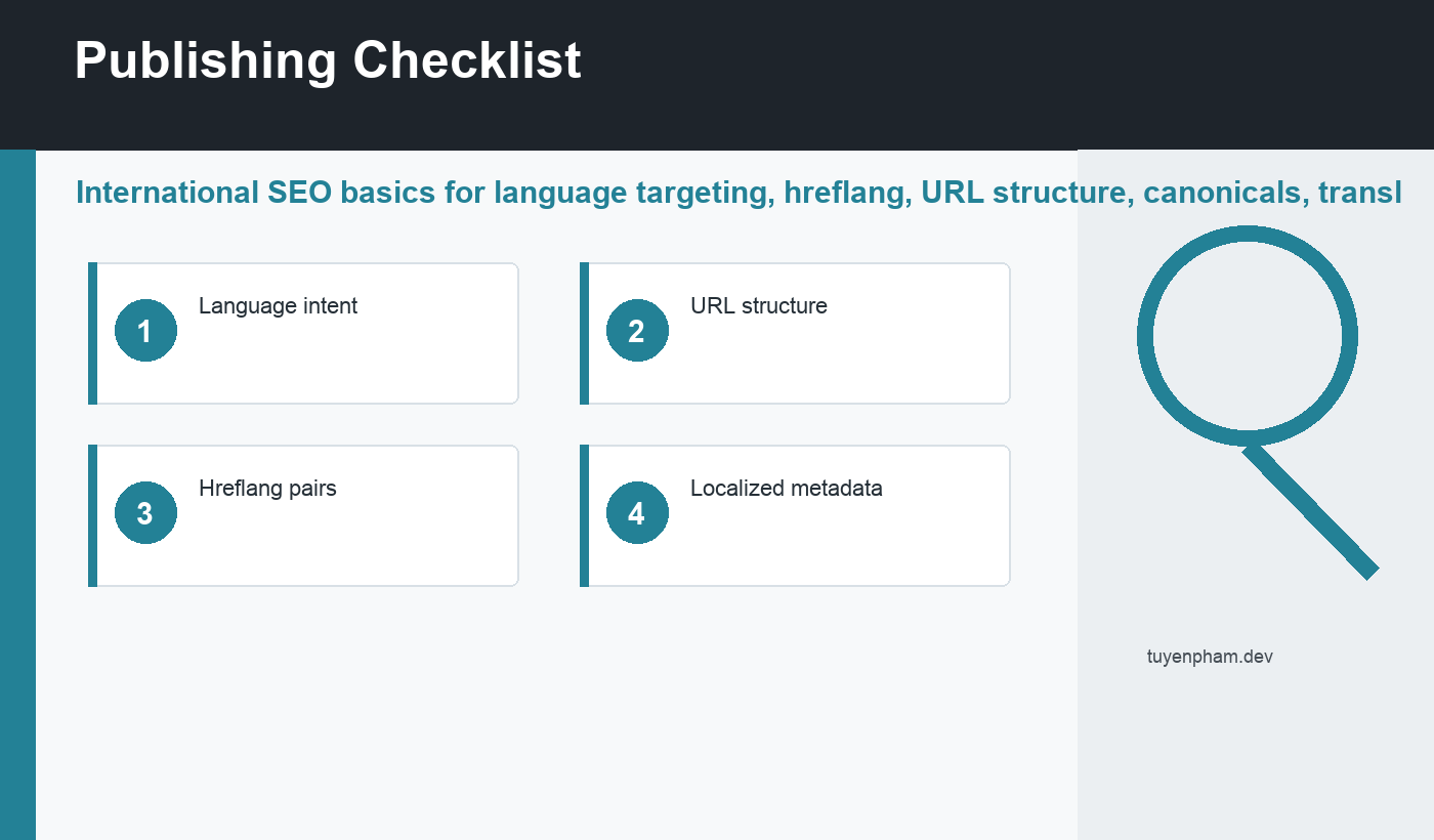 international SEO basics checklist