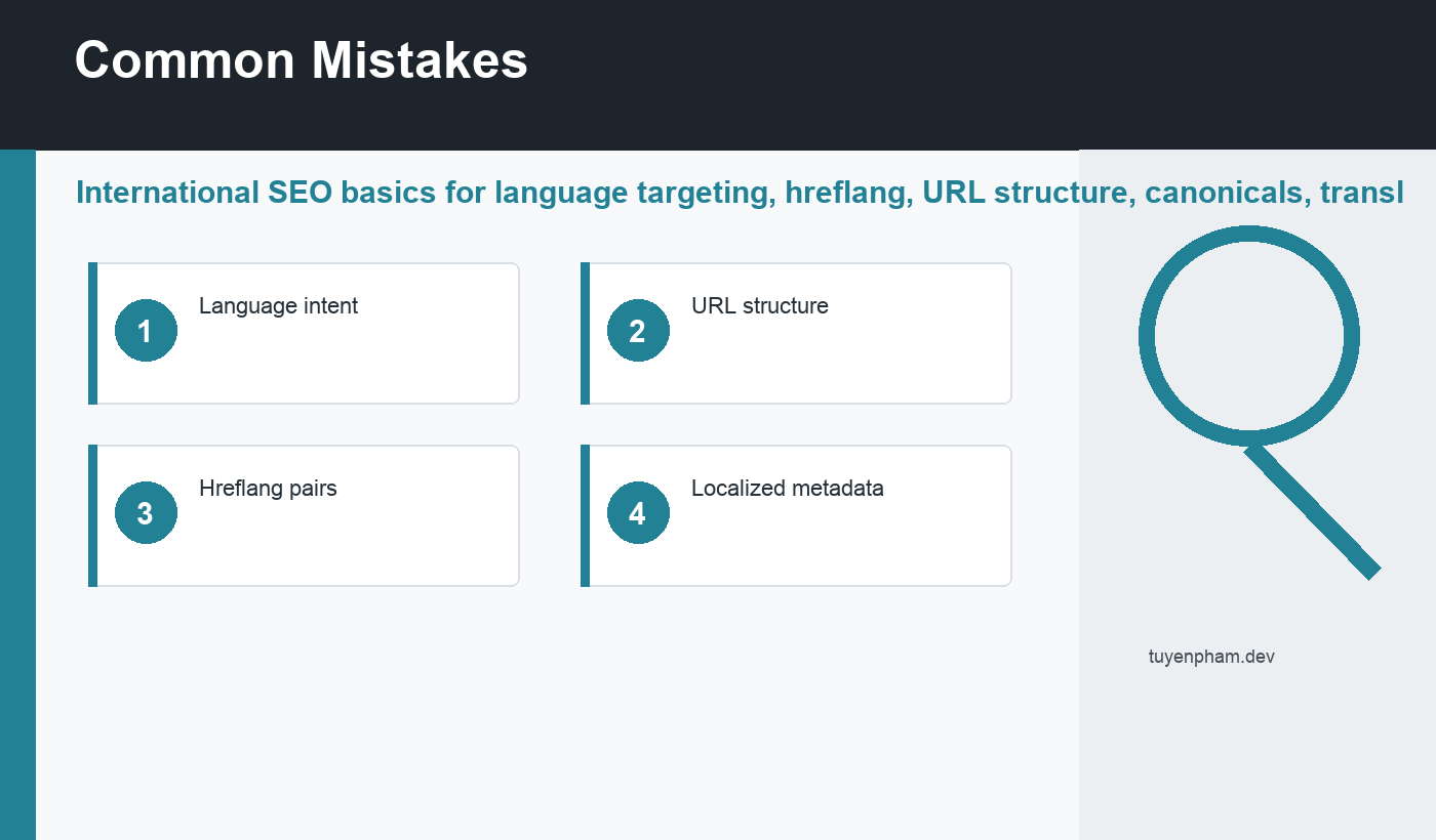 international SEO basics common mistakes
