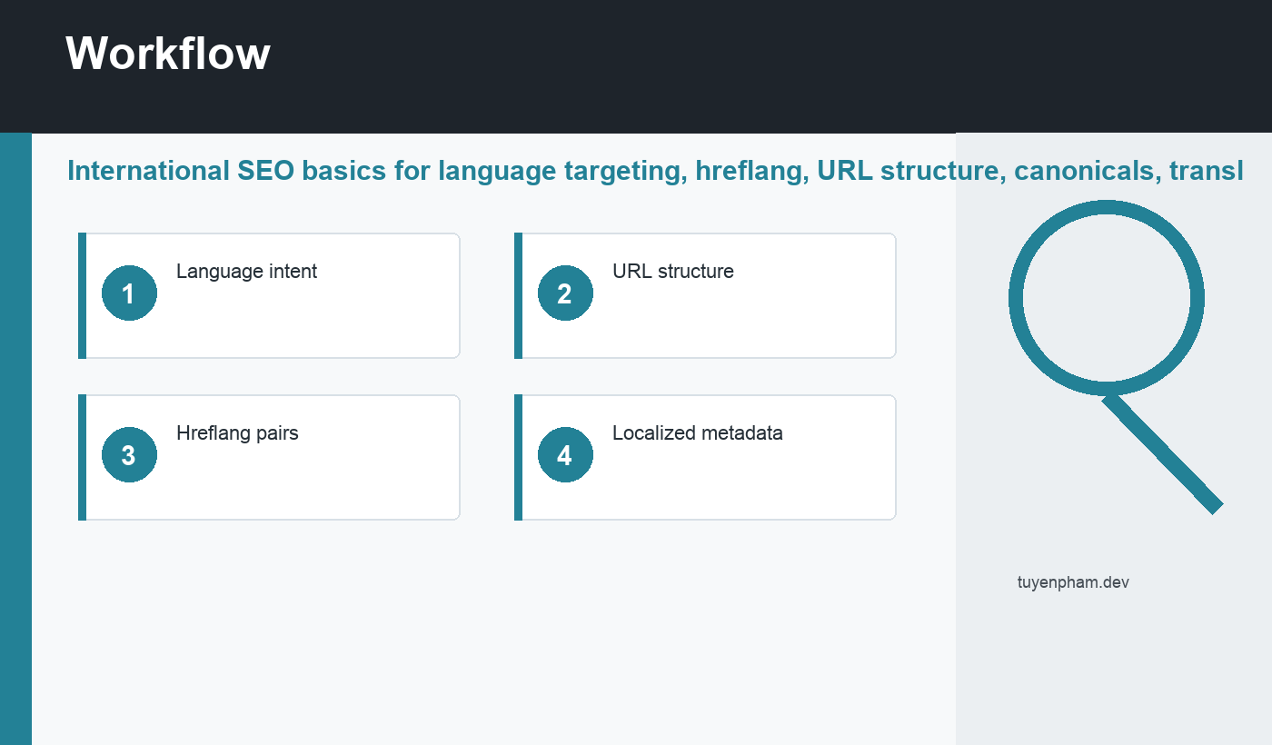 international SEO basics workflow