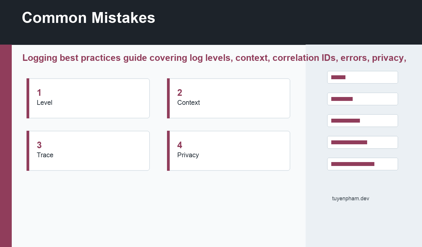 logging best practices common mistakes