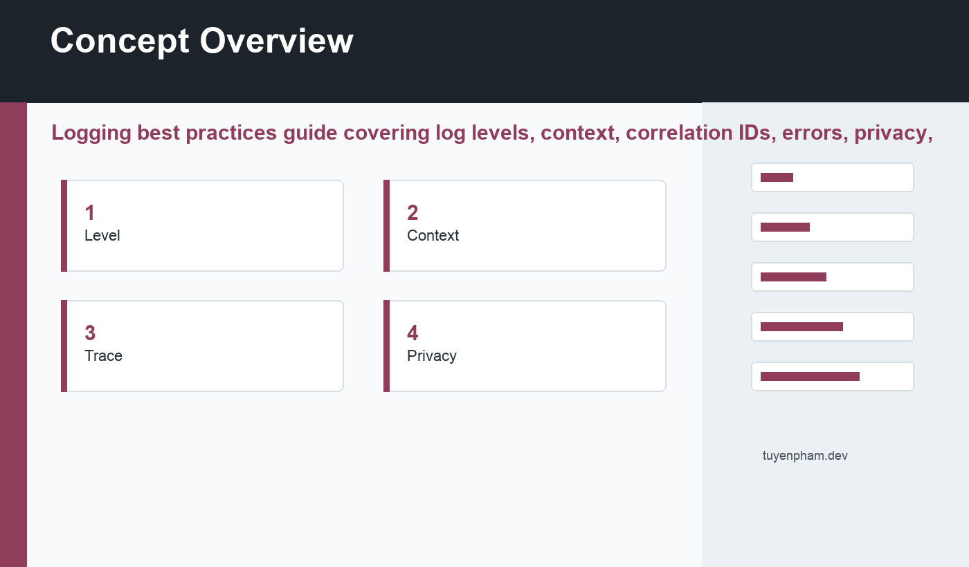 logging best practices overview diagram