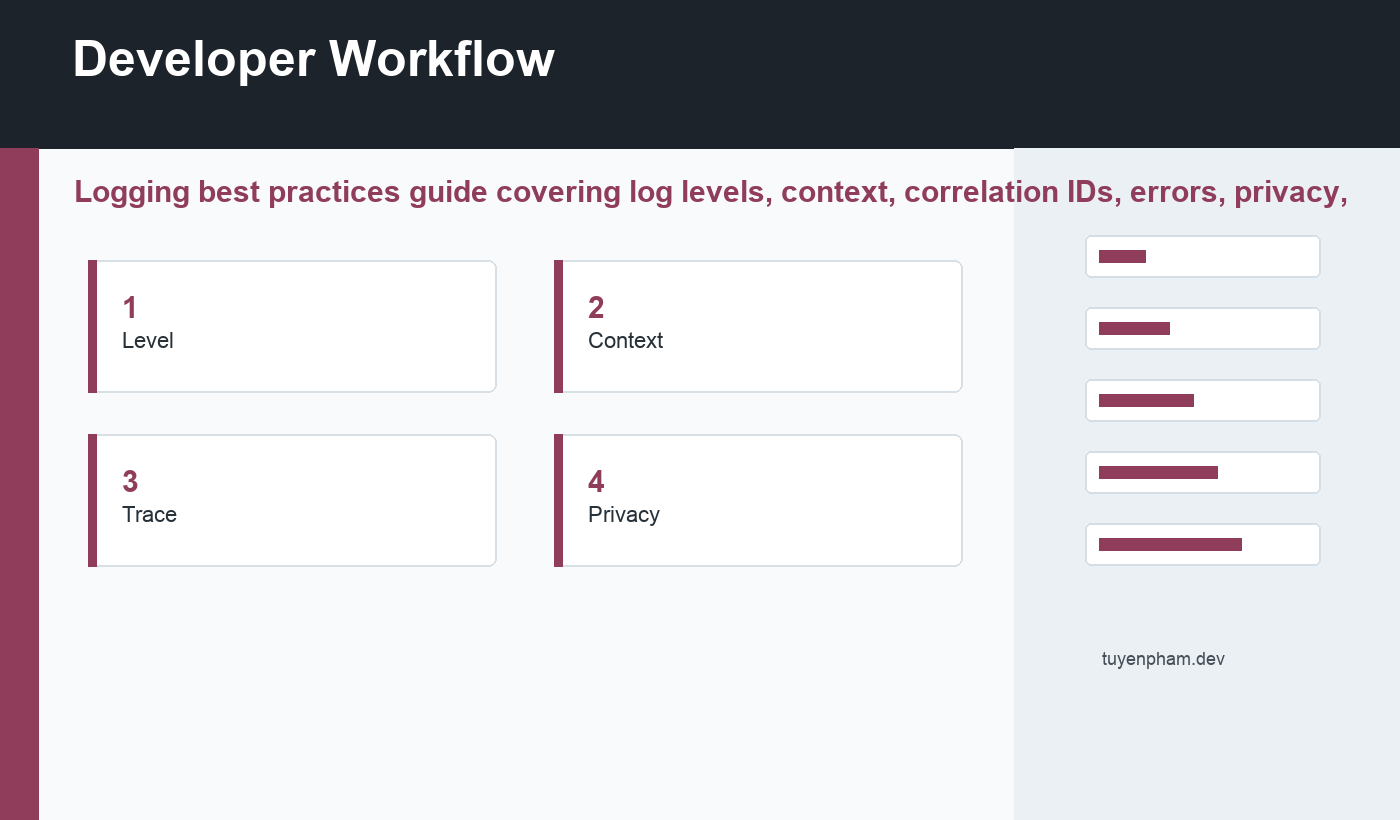 logging best practices workflow
