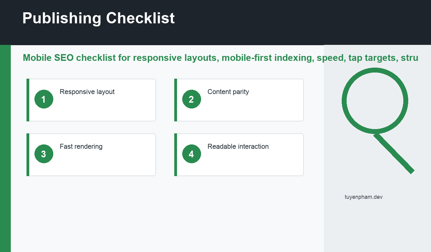 mobile SEO checklist checklist