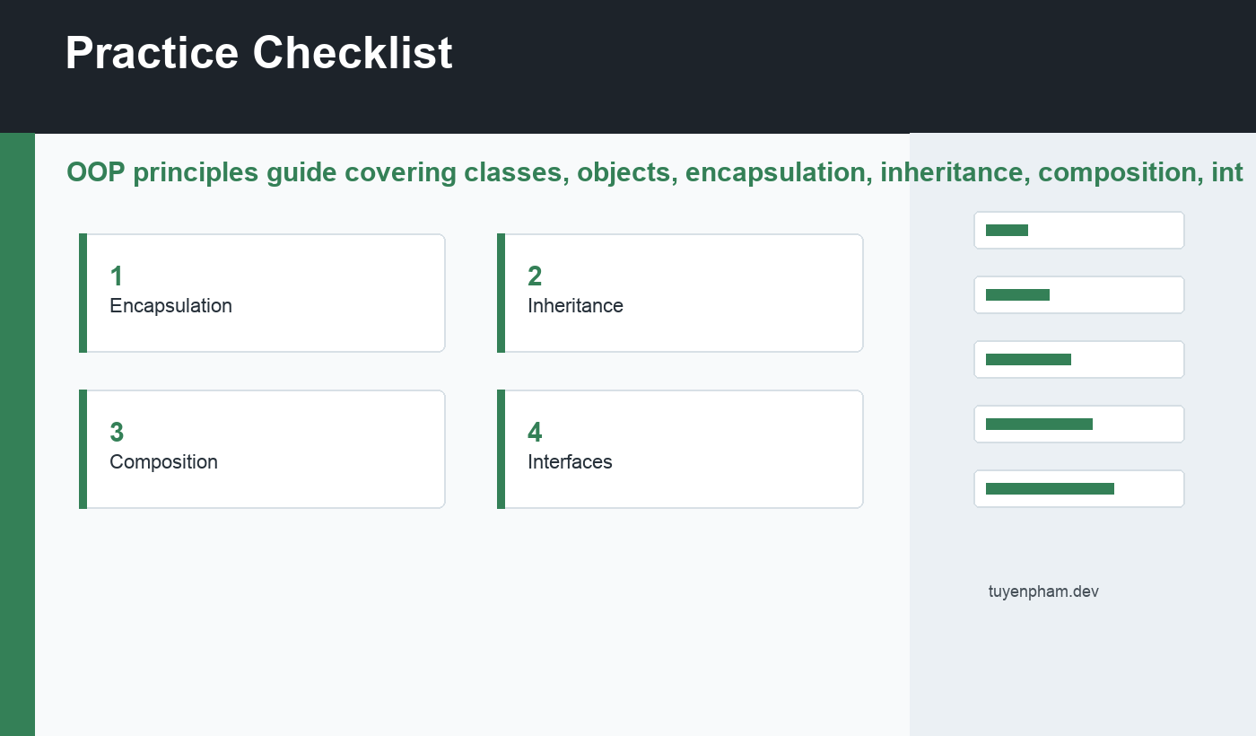 OOP principles checklist