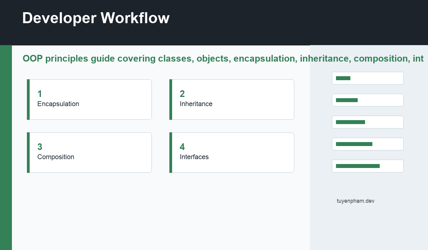 OOP principles workflow