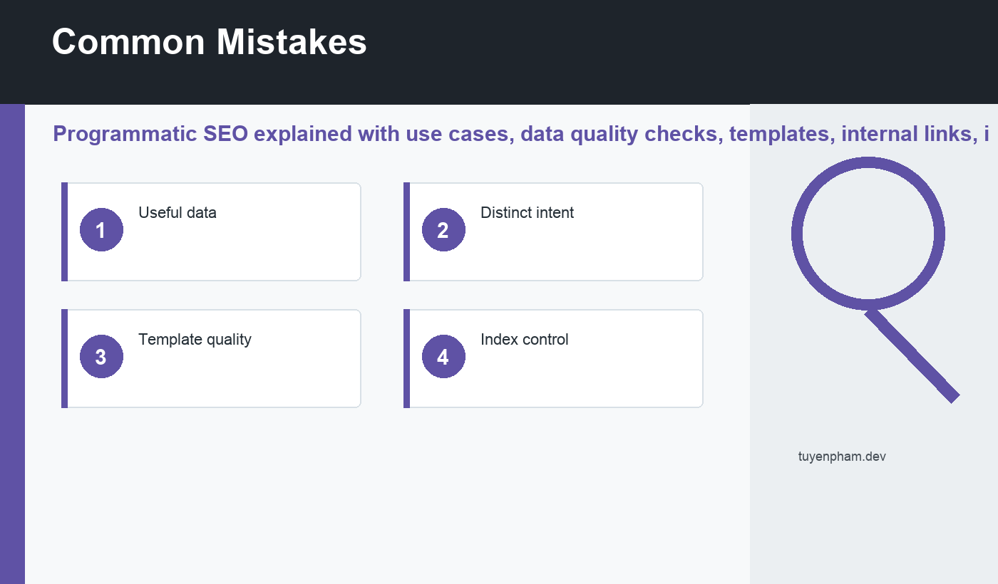 programmatic SEO common mistakes