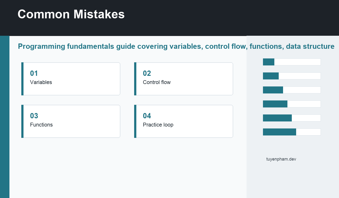 programming fundamentals common mistakes