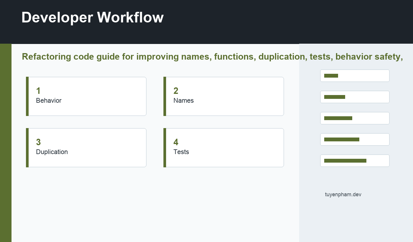 refactoring code workflow