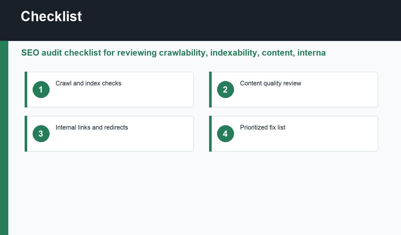 SEO audit checklist checklist