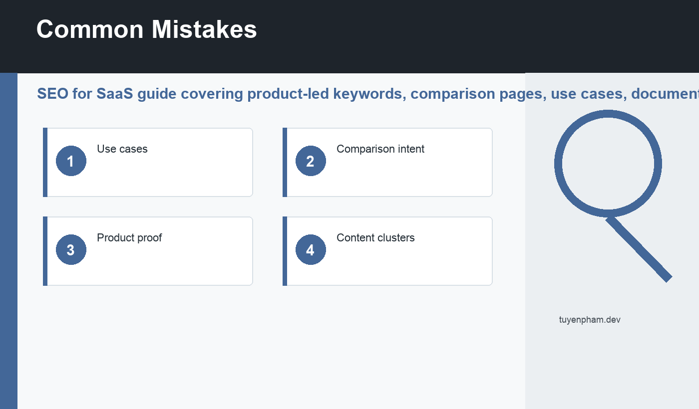 SEO for SaaS common mistakes