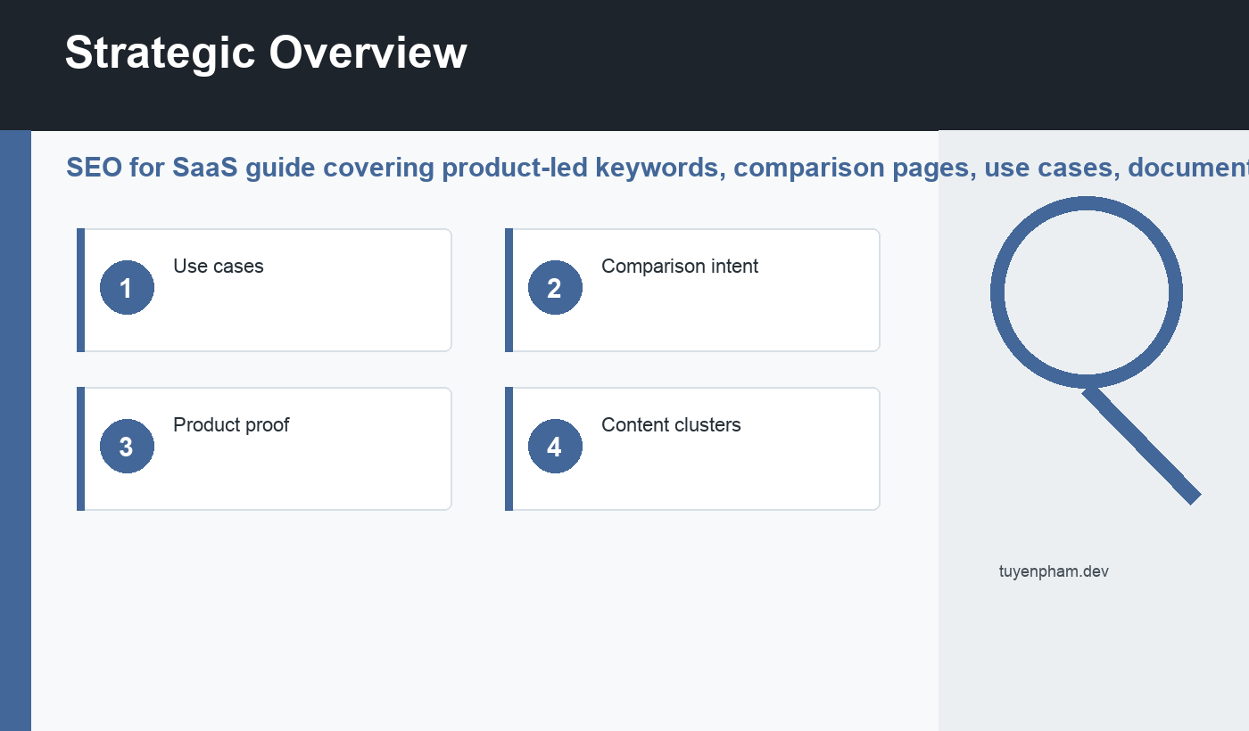 SEO for SaaS overview diagram