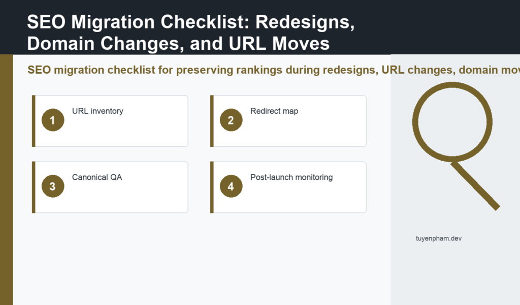 SEO migration checklist featured guide