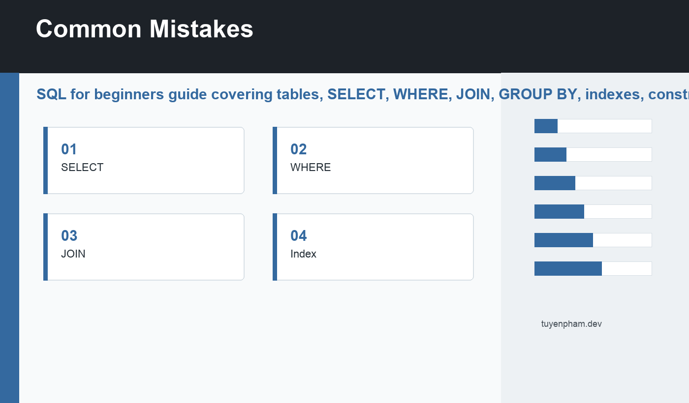 SQL for beginners common mistakes