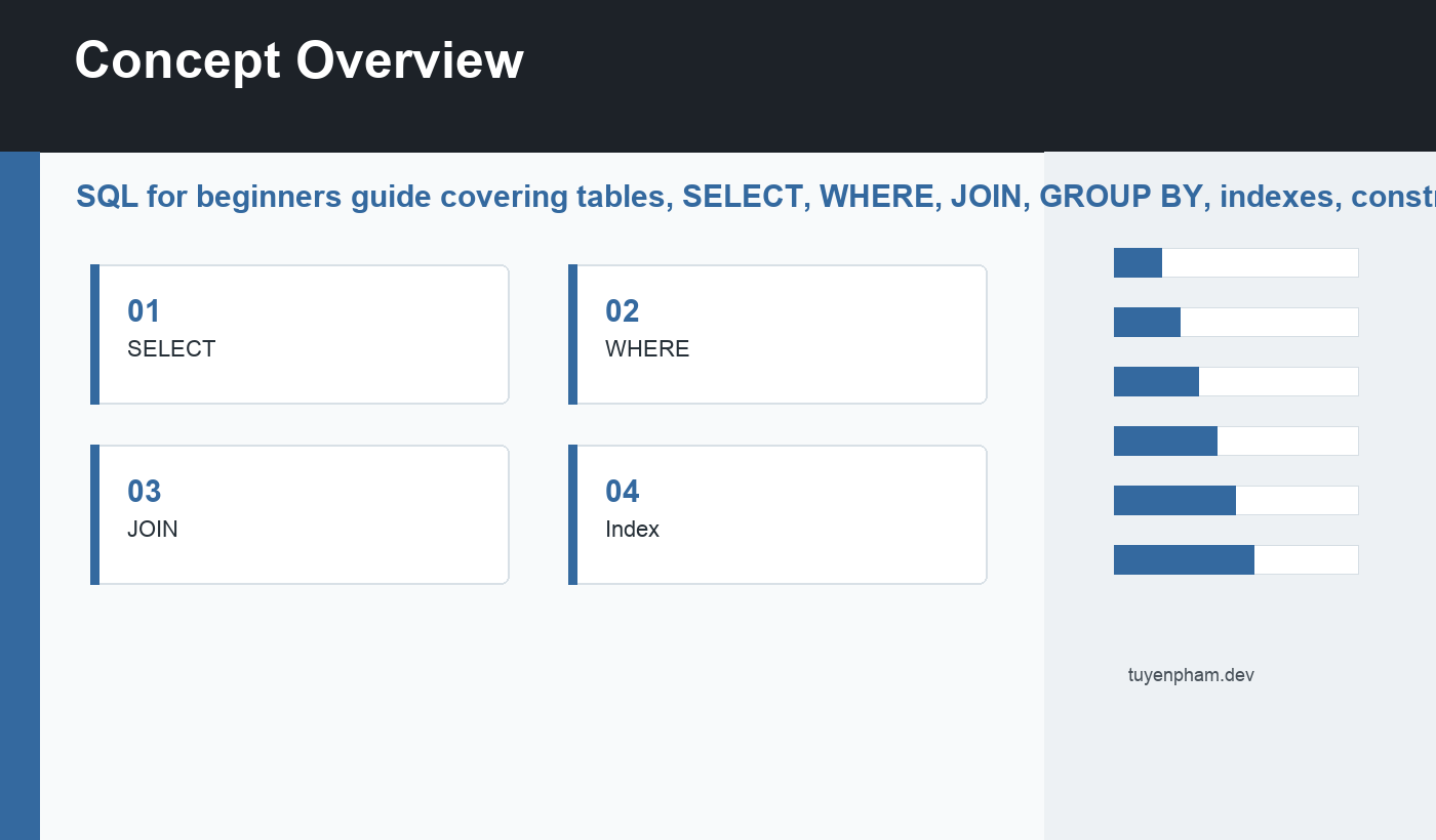 SQL for beginners overview diagram
