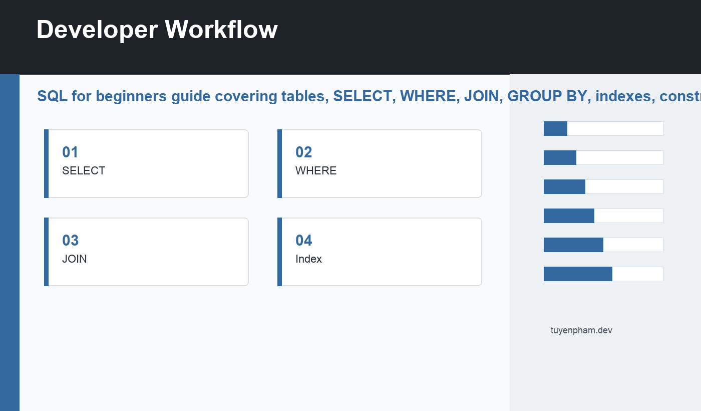 SQL for beginners workflow
