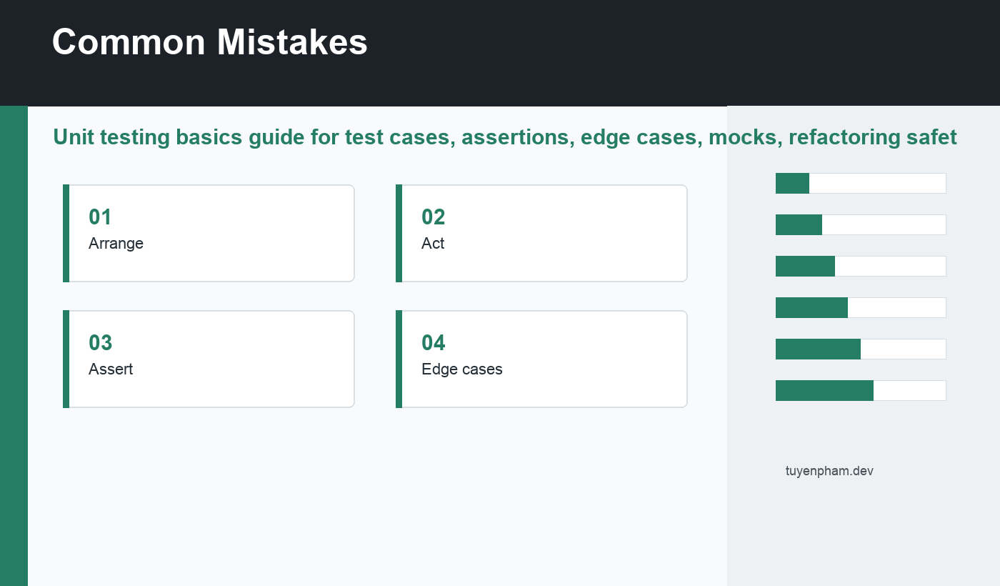 unit testing basics common mistakes