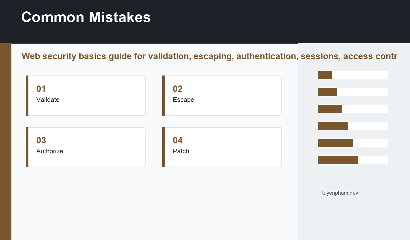 web security basics common mistakes