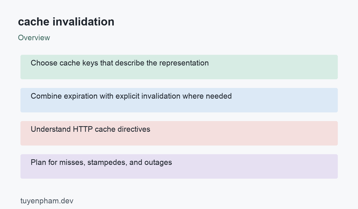 cache invalidation: overview