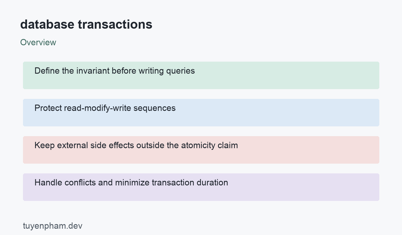 database transactions: overview