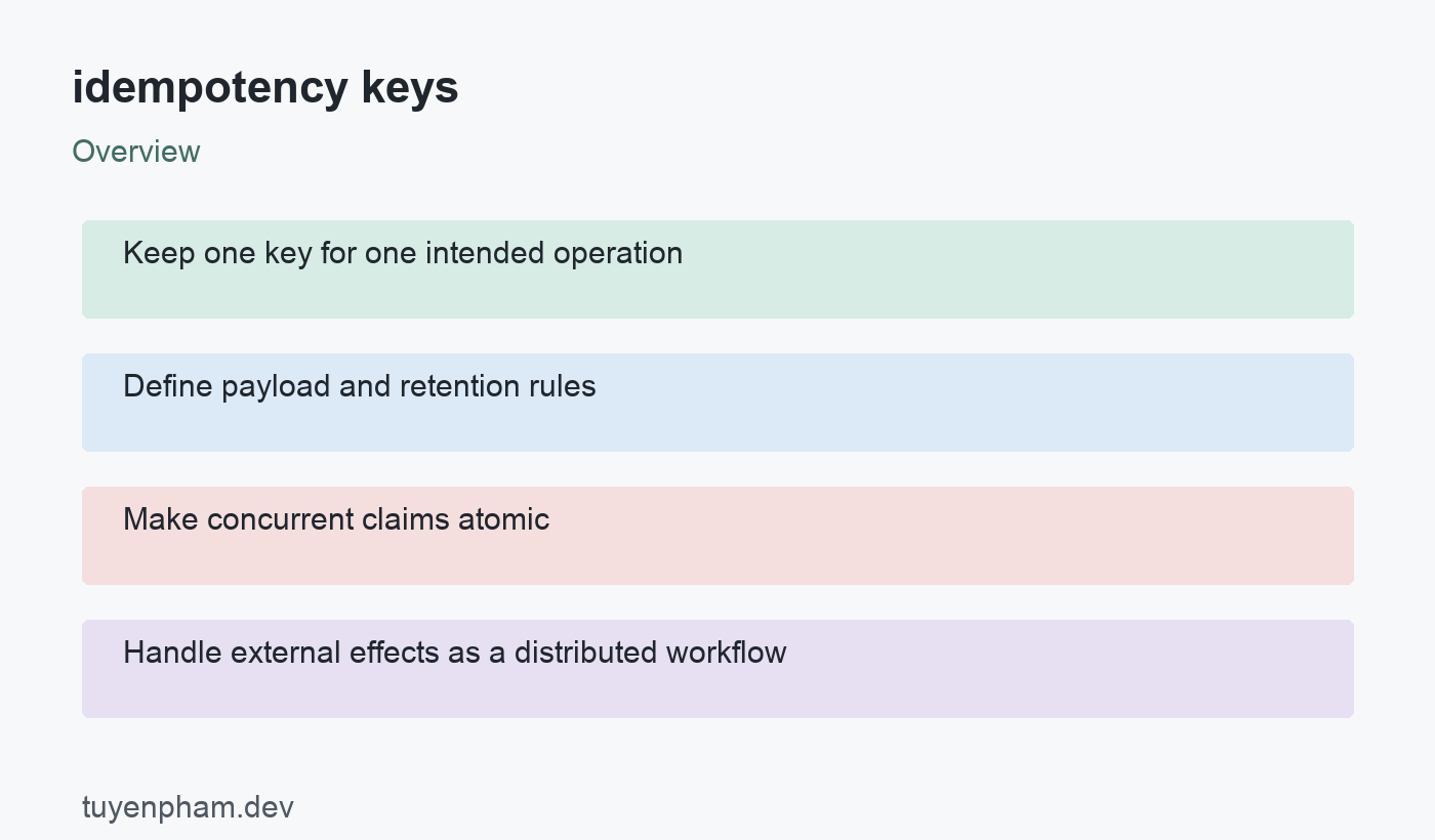 idempotency keys: overview